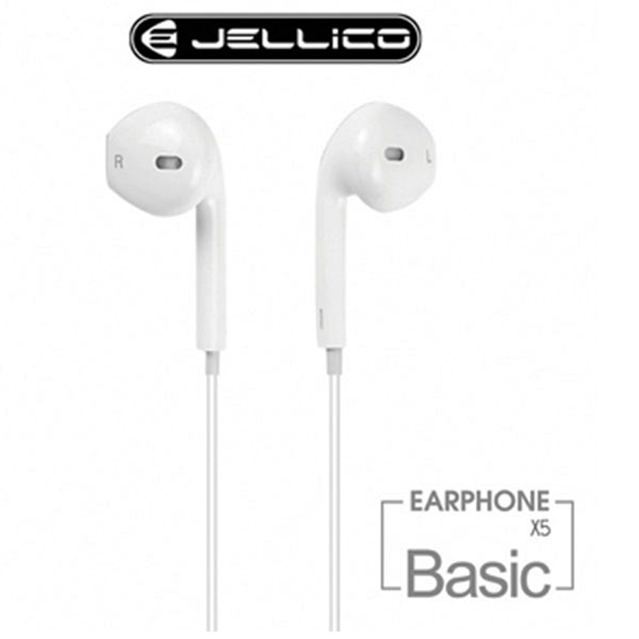 Jellico X5 Earbuds Handsfree με Βύσμα 3.5mm Λευκό