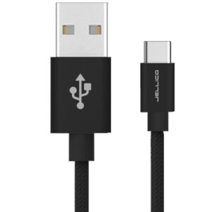 ΚΑΛΩΔΙΟ ΦΟΡΤΙΣΗΣ/ΔΕΔΟΜΕΝΩΝ JELLICO GS-10 TYPE C ΣΕ USB (1m - μαύρο)