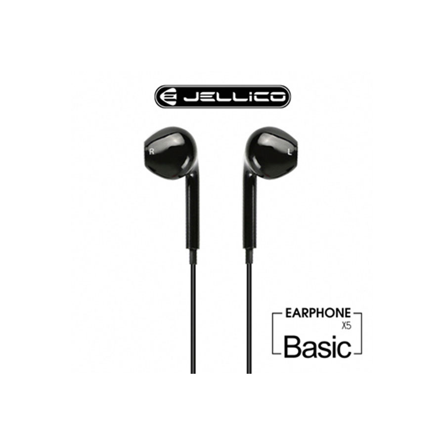 Jellico X5 Earbuds Handsfree με Βύσμα 3.5mm Μαύρο