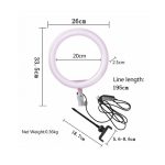 Ring Lamp Light LED USB Tripod 2.2m 20cm