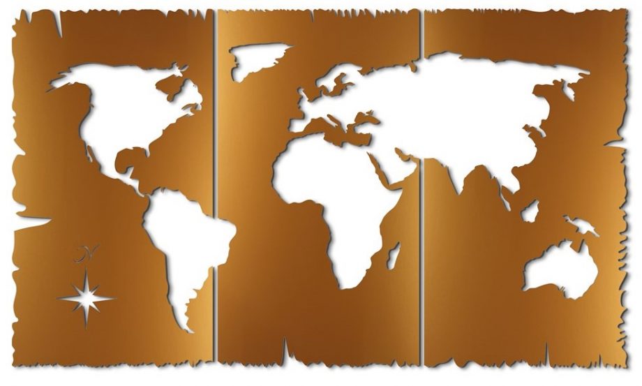 Διακοσμητικό τοίχου World map