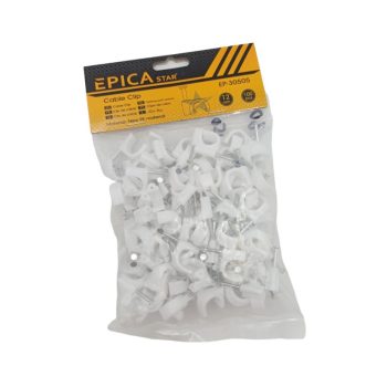 CABLE CLIPS 12mm/100ΤΜΧ EPICA STAR