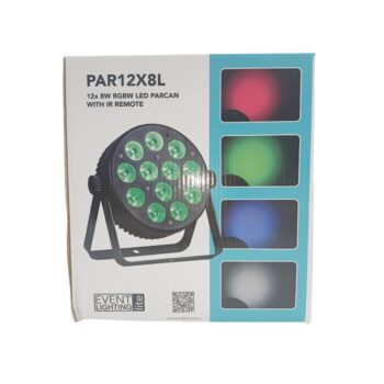 LED PARCAN RGBW 12X8W