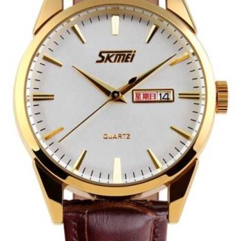 Αναλογικό ρολόι χειρός – Skmei - 9073 - Brown/Gold