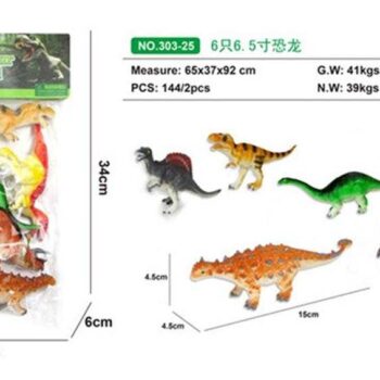 Σετ φιγούρες δεινοσαύρων - 6pcs - 303-25 - 221236