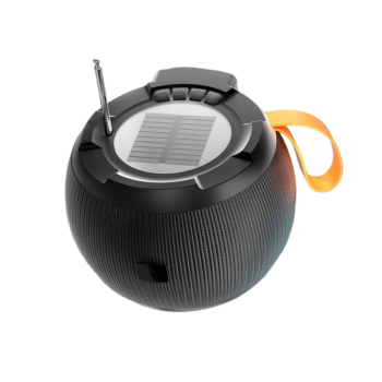 Ασύρματο ηχείο Bluetooth με ηλιακό πάνελ - TO-T18 - 091654 - Black