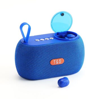 Ασύρματο ηχείο Bluetooth με σετ ακουστικά - TG810 - 889459 - Blue