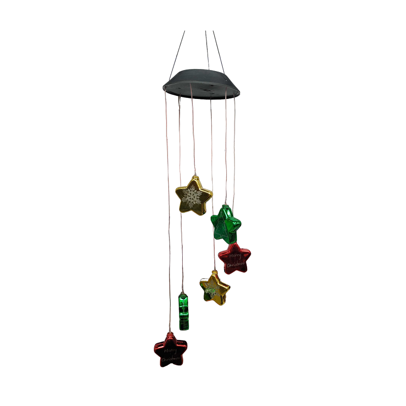 Ηλιακό χριστουγεννιάτικο διακοσμητικό με φωτισμό LED - Αστέρι - 150425
