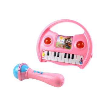 Παιδικό πιάνο με μικρόφωνο - 221 - 161264 - Pink