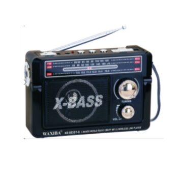 Επαναφορτιζόμενο ραδιόφωνο με ηλιακό πάνελ - XB-853-BT - 008539 - Black