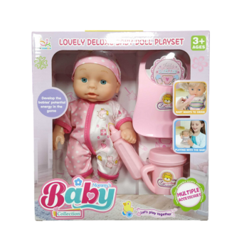 Κούκλα μωρό με αξεσουάρ φροντίδας - NEW324E - 345167