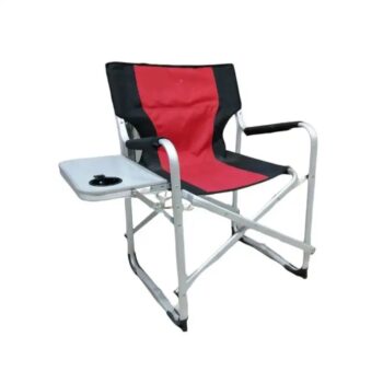 Πτυσσόμενη καρέκλα camping με ενσωματωμένο τραπεζάκι - 1805-1 - 170136 - Red