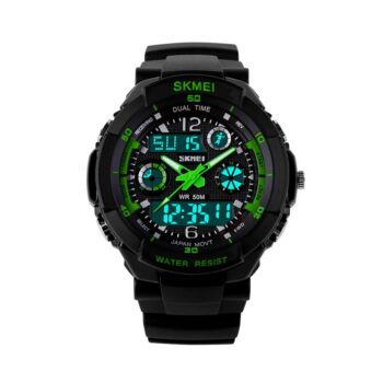 Ψηφιακό/αναλογικό ρολόι χειρός – Skmei - 0931 - Green