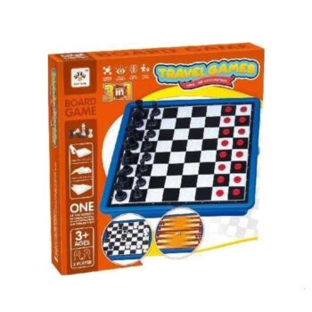 Επιτραπέζιο παιχνίδι Σκάκι-Τάβλι - 3in1 - JF378-7 - 310366