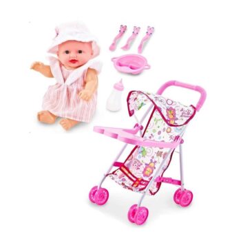 Παιδικό καροτσάκι μωρού με κούκλα – 6632F-3C - 307140