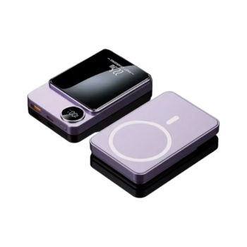 Μαγνητικό Powerbank ασύρματης φόρτισης για iOS - S111 - 811290 - Purple