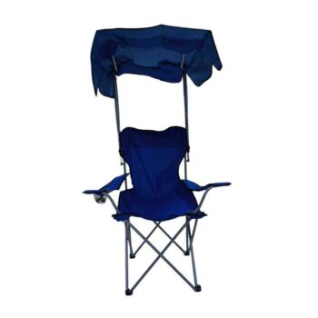 Πτυσσόμενη καρέκλα camping με σκίαστρο - 1053 - 170051 - Dark Blue