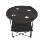 Πτυσσόμενο τραπέζι camping υφασμάτινο - 2031 - 170150 - Black