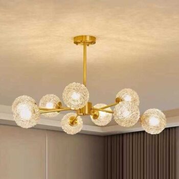 Φωτιστικό οροφής LED - 9644-9 - Gold - 431354