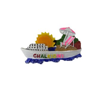 Tουριστικό μαγνητάκι Souvenir – Σετ 12pcs - Resin Magnet - Halkidiki - 678096