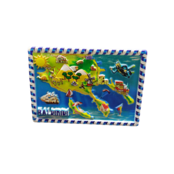 Tουριστικό μαγνητάκι Souvenir – Σετ 12pcs - Resin Magnet - Halkidiki - 678302