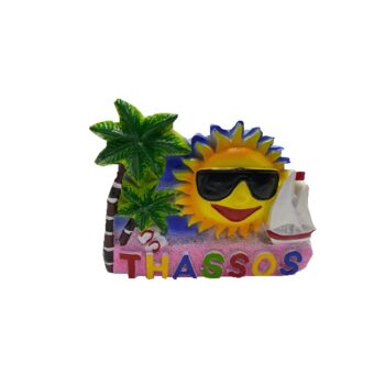 Tουριστικό μαγνητάκι Souvenir – Σετ 12pcs - Resin Magnet - Thassos - 678134