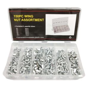 Σετ παξιμάδια πεταλούδα - 150pcs - 678177