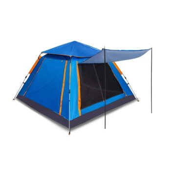 Σκηνή Camping 4 ατόμων με σκίαστρα - YB3021 - 2.4x2.4m - 960019 - Blue