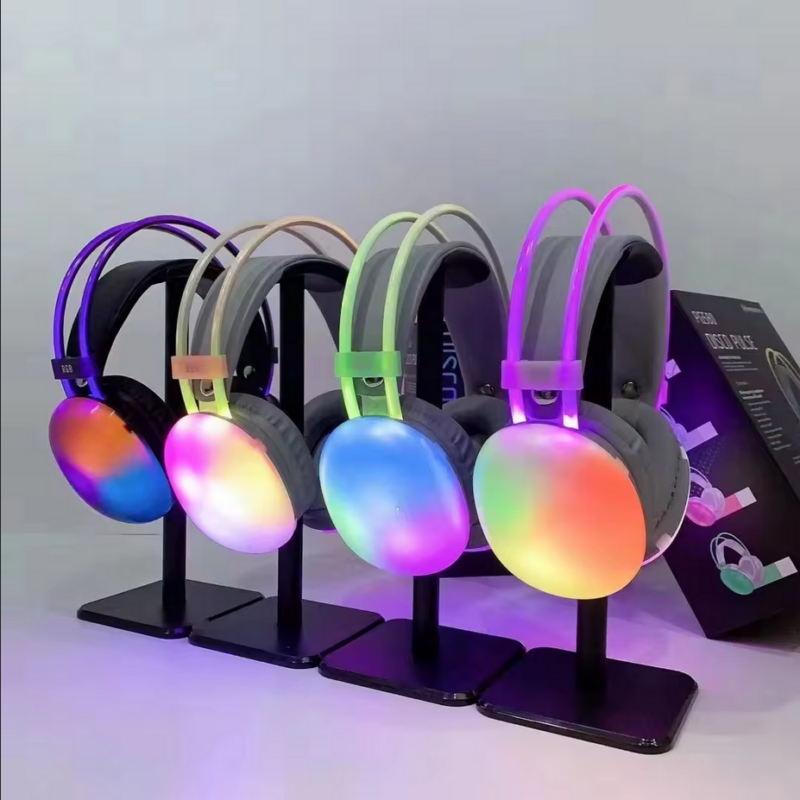 Ασύρματα ακουστικά Bluetooth LED - Headphones - PG580 - RGB - 212058 - Black - Image 2