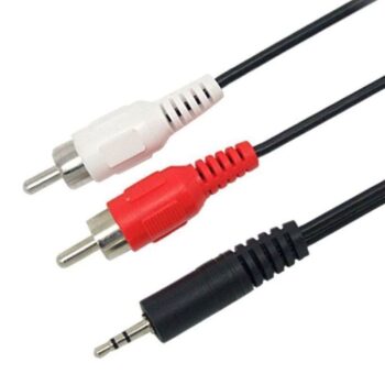 Καλωδίωση Stereo από jack 3.5mm σε 2x RCA.