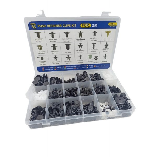 RCHANG ΠΛΑΣΤΙΚΑ PUSH PIN CLIPS ΑΥΤΟΚΙΝΗΤΟΥ ΣΕΤ 435ΜΧ W11316